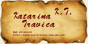 Katarina Travica vizit kartica